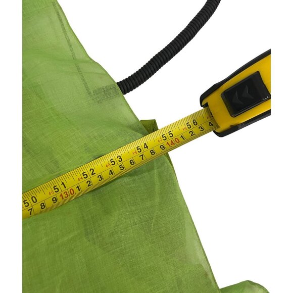 Vintage 1960s Womens Maxi Dress Small Lime Green Smocked A-Line Cottagecore NWT - Picture 8 of 9